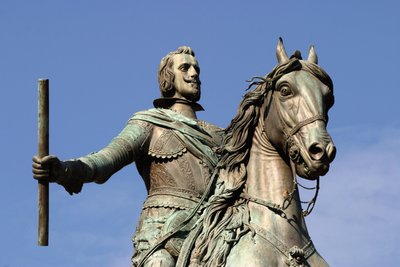 Reiterstatue von Philipp IV. (1605-65), König von Spanien, in Bronze gegossen von Tacca von Diego Velázquez